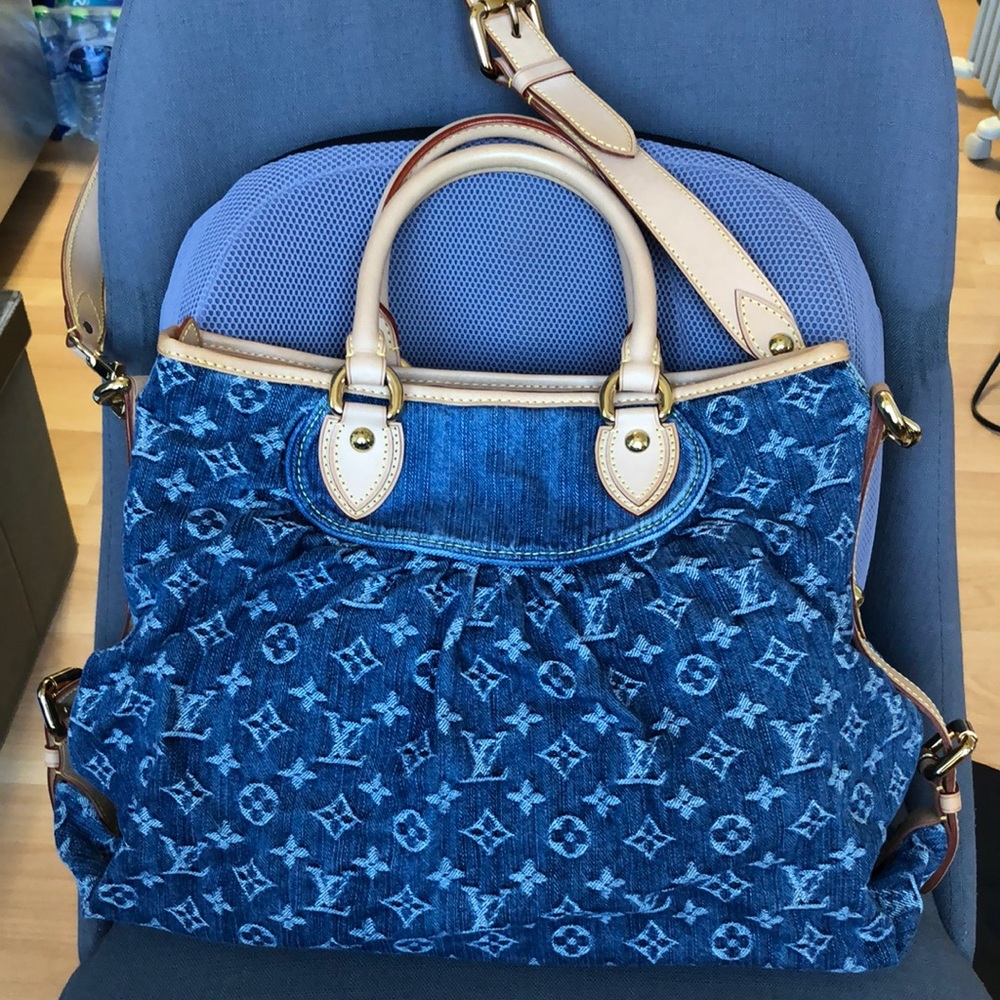 Louis Vuitton Blue Monogram Crossbody Bag